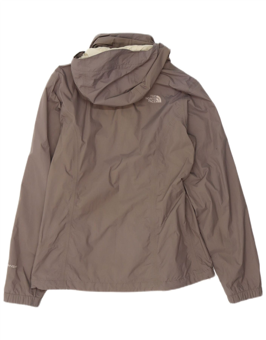 Jachetă de ploaie cu glugă THE NORTH FACE pentru femei, UK 14, gri mediu