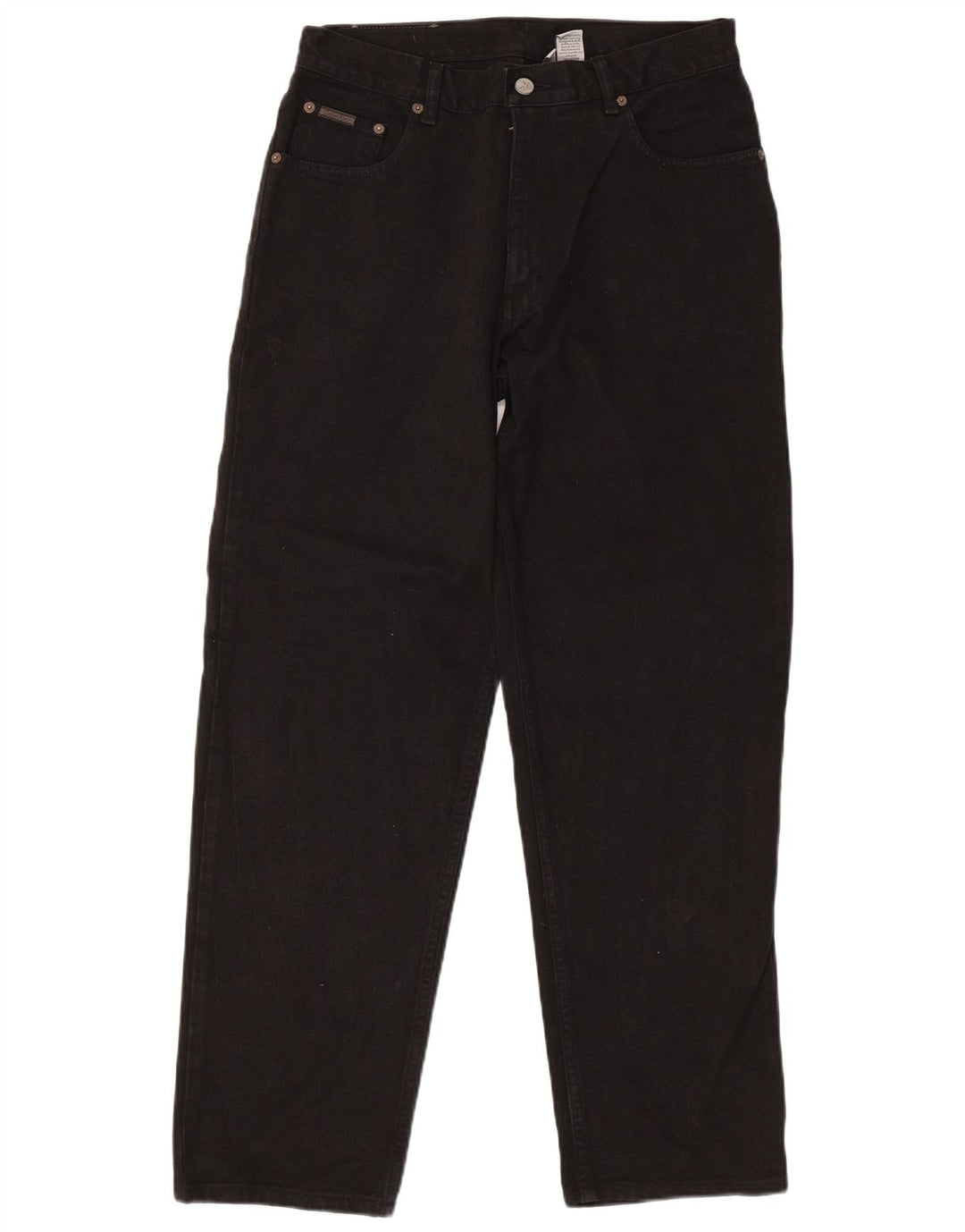 Blugi Calvin Klein pentru bărbați, obișnuiți, drepti, W32 L30, bumbac negru
