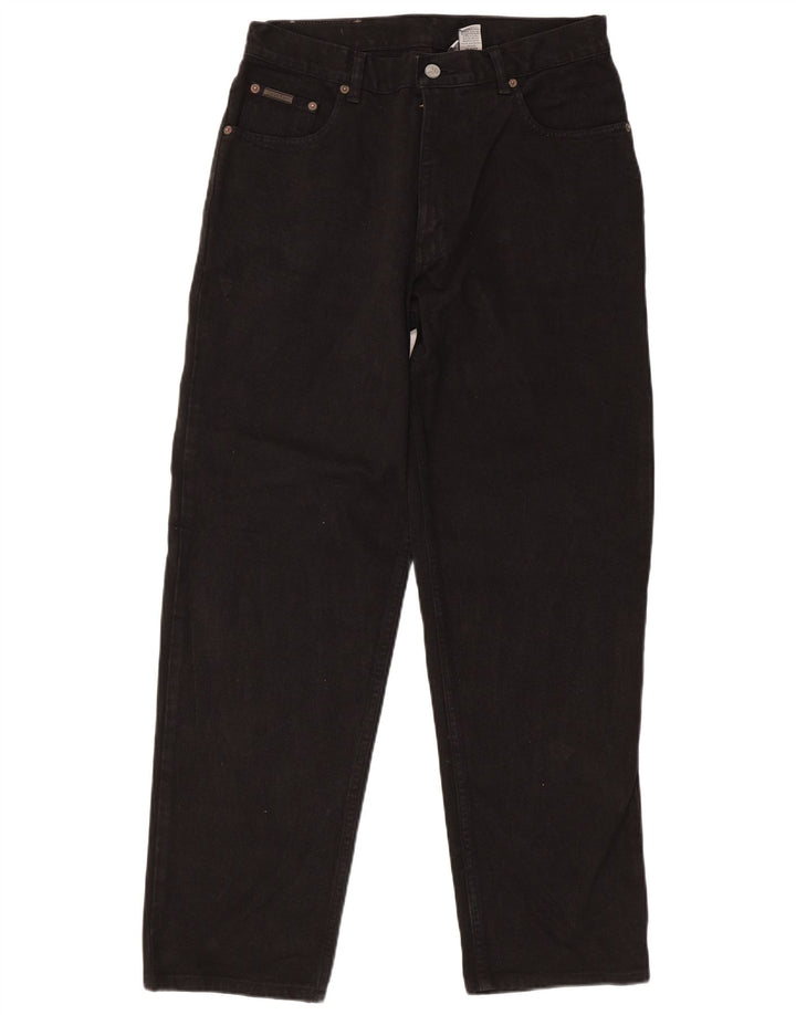 Blugi Calvin Klein pentru bărbați, obișnuiți, drepti, W32 L30, bumbac negru