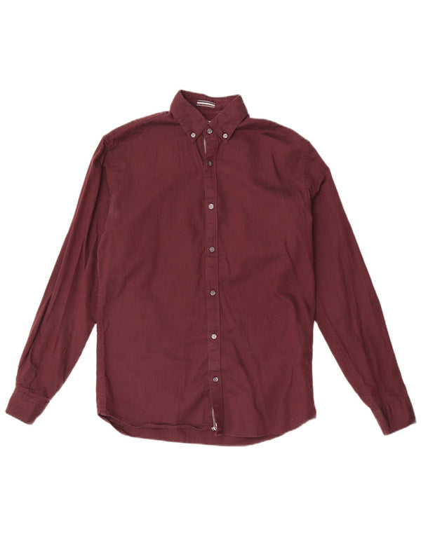 Cămașă pentru bărbați Jack & Jones Slim Fit XS Maroon Cotton