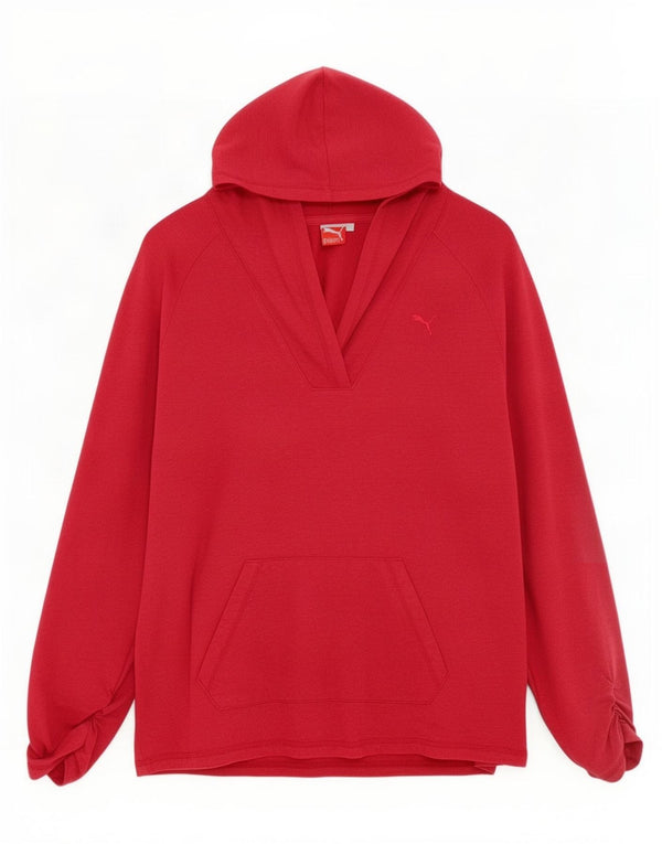 Pulover Puma pentru femei, UK 16, mare, roșu, bumbac