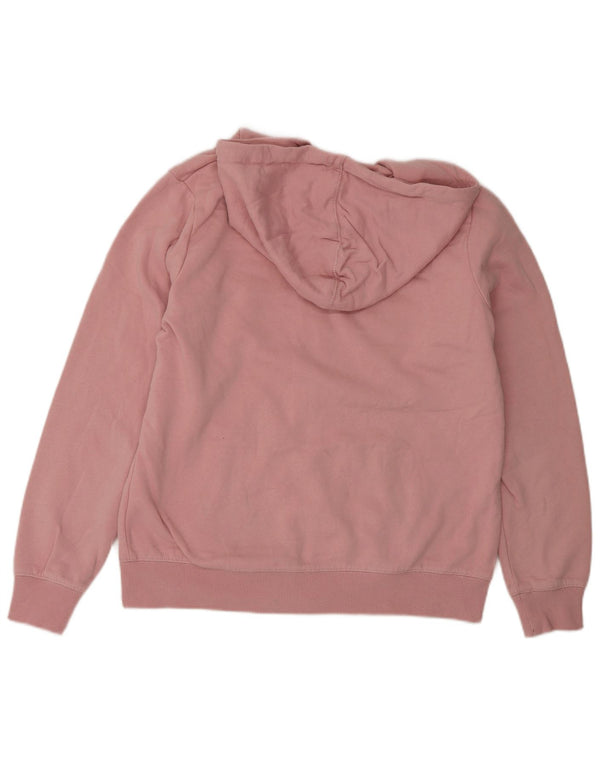 Crew Clothing Pulover cu capotă cu fermoar, cu formă regulată, pentru femei, UK 12, roz mediu