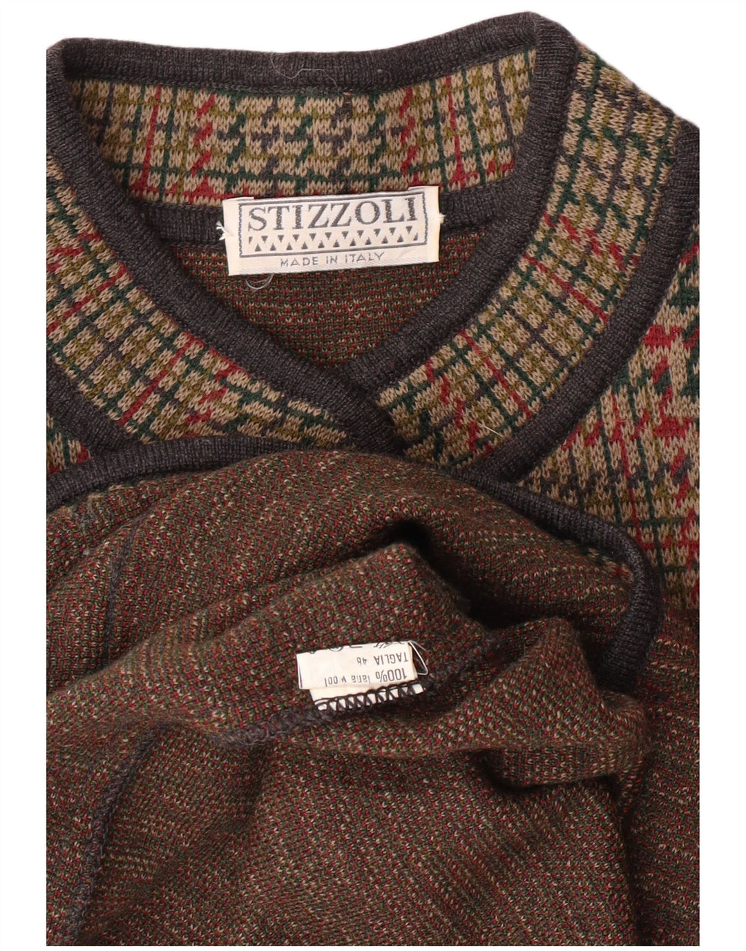 STIZZOLI Jachetă pentru femei din tricot cu 6 nasturi, IT 48 XL, maro, picioare de găină