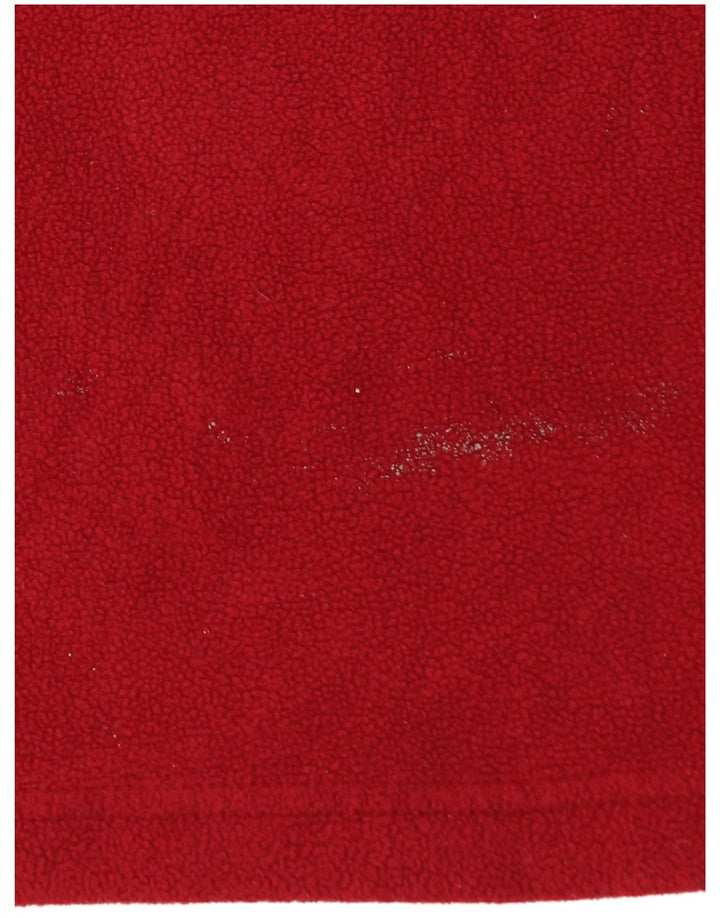 Pulover pentru bărbați STARTER, din lână, cu fermoar și gât, roșu