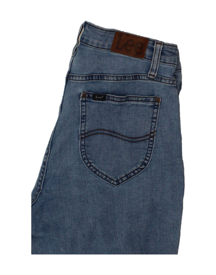 LEE Womens Mid Rise Regular Fit Cropped Jeans US 8 Medium W30 L23 Blue Vintage Lee and Second-Hand Lee from Messina Hembry 