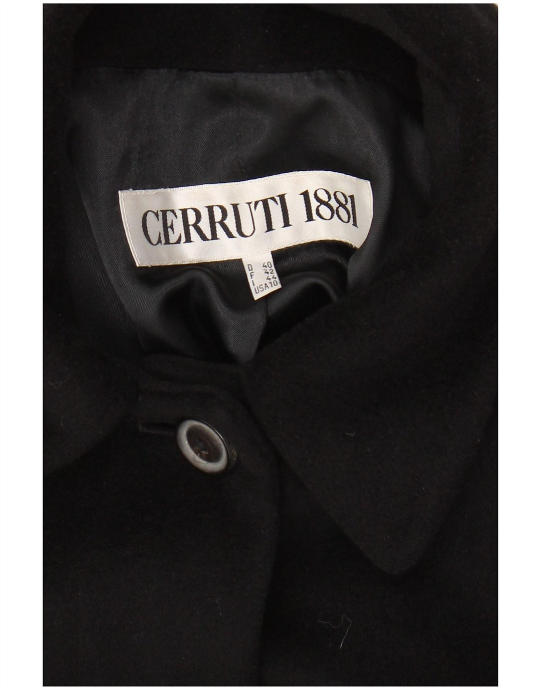 CERRUTI 1881 Palton supradimensionat pentru femei IT 44 Medium Black Angora