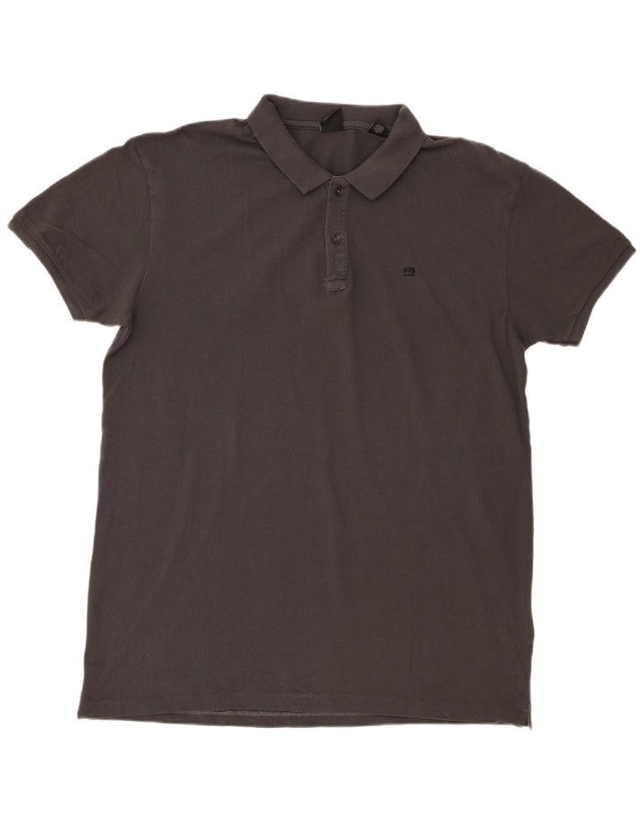 Tricou polo pentru bărbați Scotch & Soda, bumbac gri 2XL