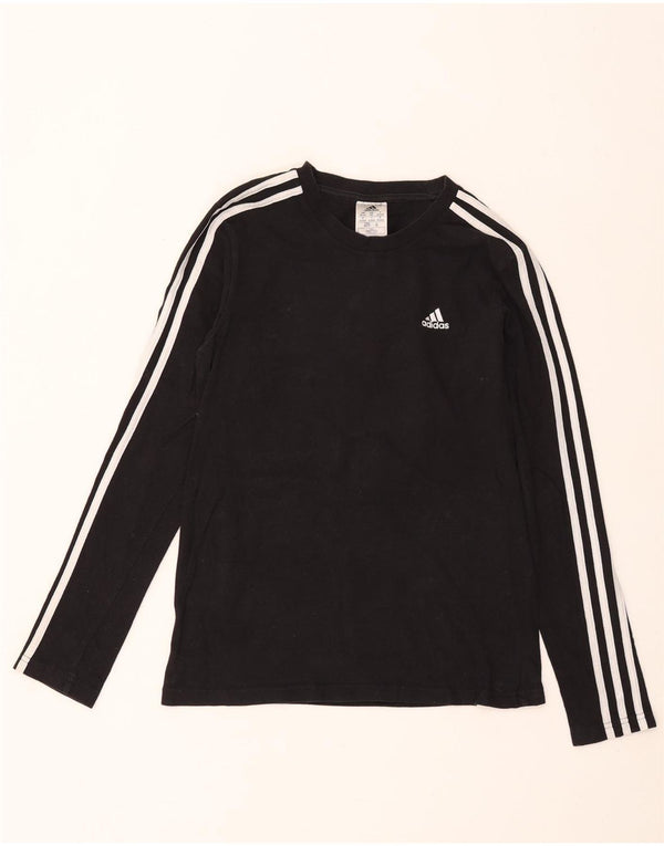 Top femei Adidas cu mânecă lungă UK 4/6 XS bumbac negru
