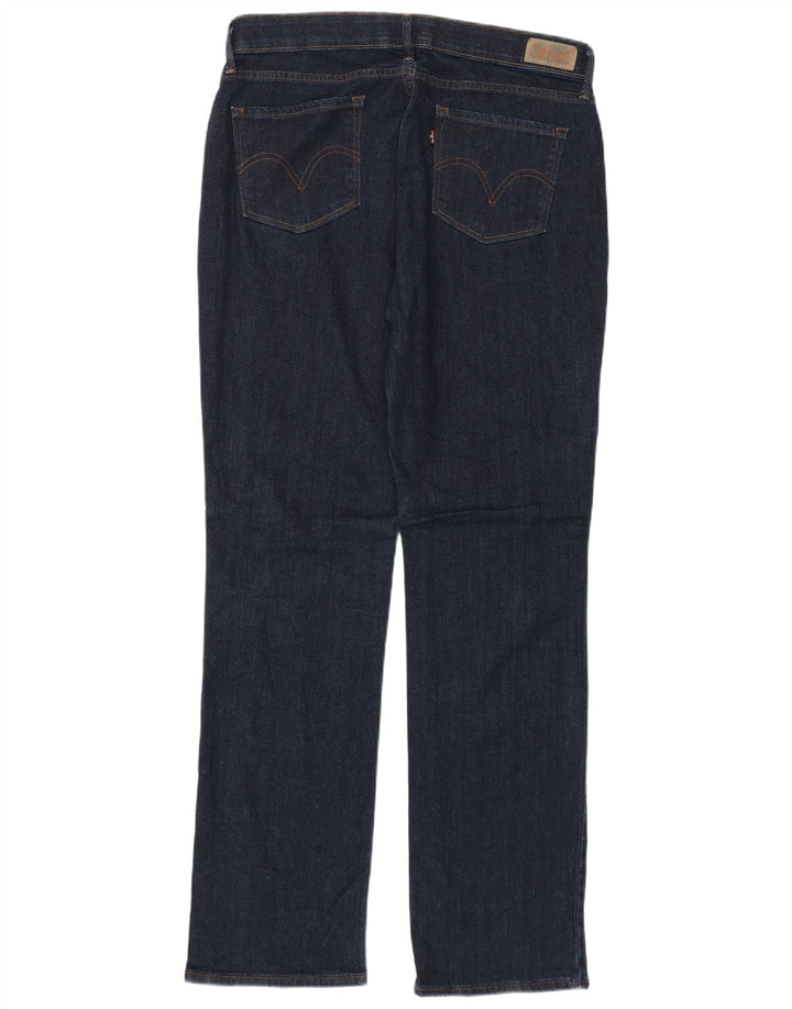 Blugi drepti 525 pentru femei LEVI'S US 12 mare W31 L32 bumbac bleumarin