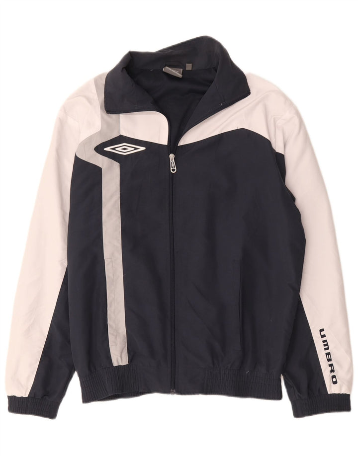 Jachetă de trening pentru bărbați Umbro, mare, albastru, poliester color bloc