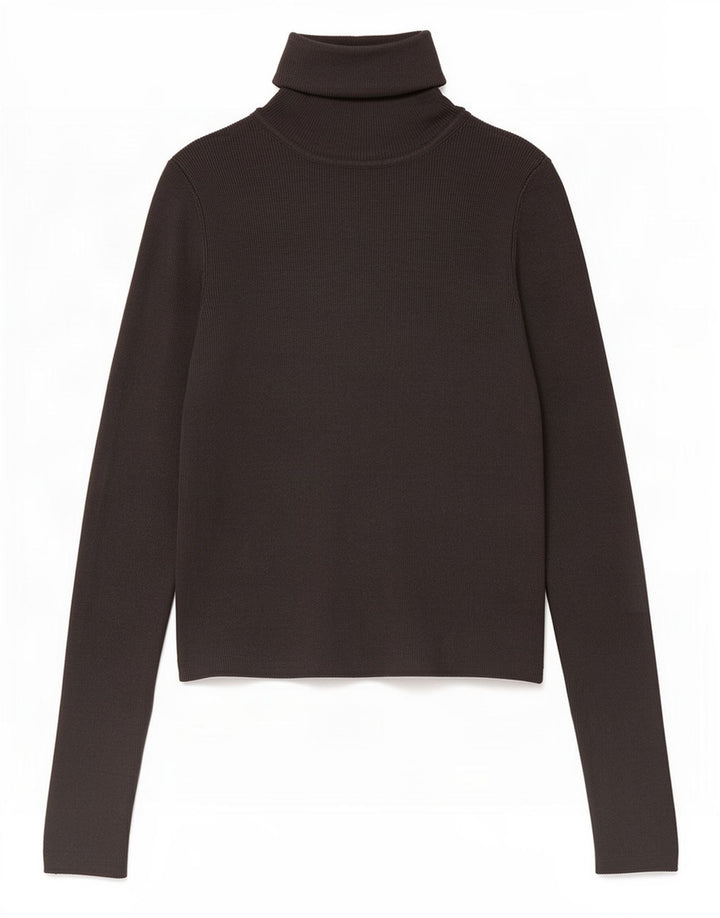 Pulover de damă Zara, cu gât rulat, pulover UK 12, viscoză, gri mediu
