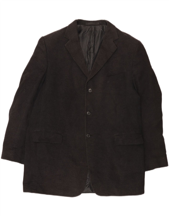 Sacou Marks & Spencer pentru bărbați, cu 3 nasturi, UK 46 XL, bumbac negru