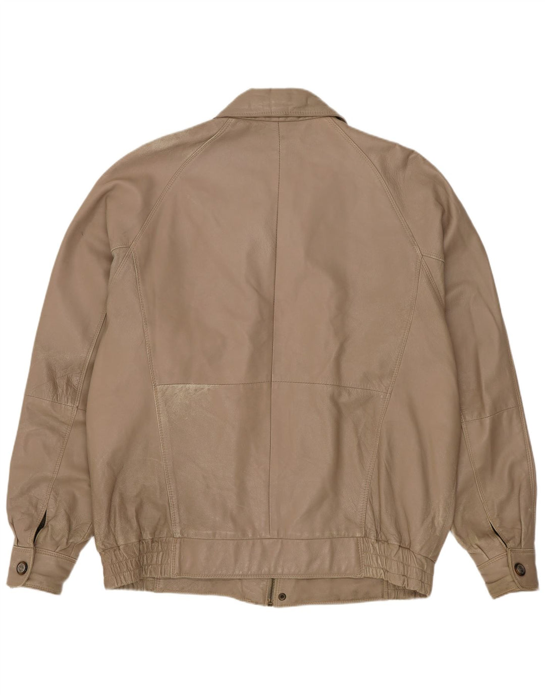 Jachetă de piele vintage pentru bărbați UK 42 XL Bej