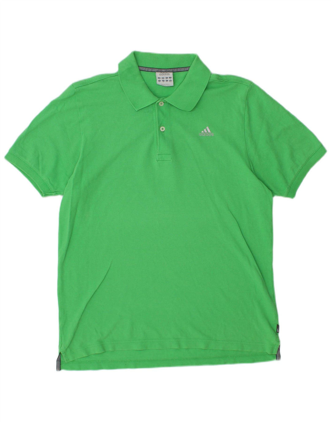 Tricou polo ADIDAS pentru bărbați, bumbac verde mediu