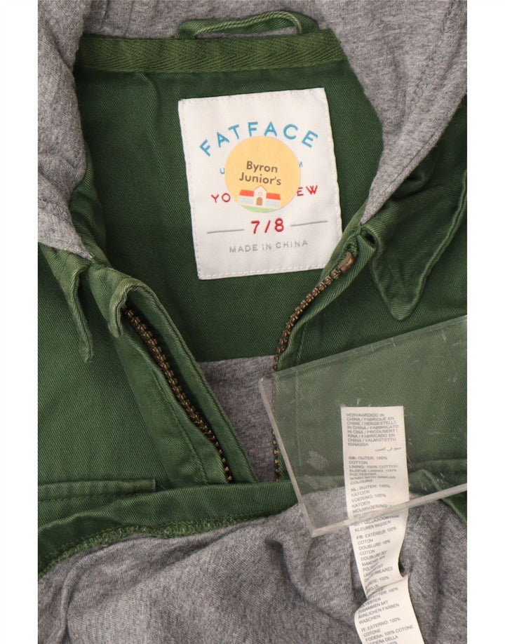 Cămașă din blugi lumberjack pentru băieți FAT FACE 7-8 ani, color verde