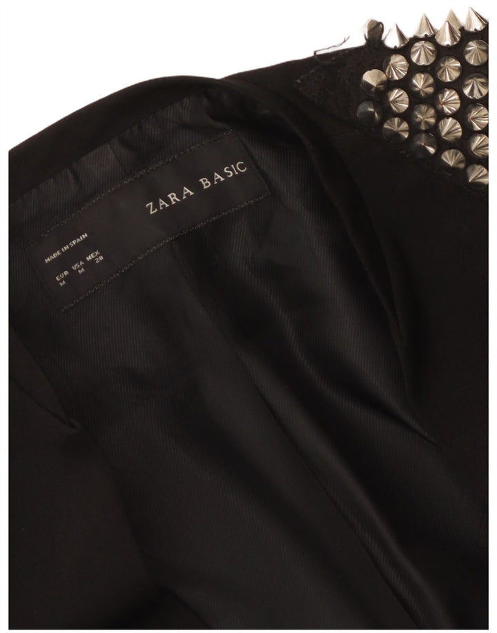 Jachetă Blazer pentru femei deschisă Zara UK 12 Medium Black