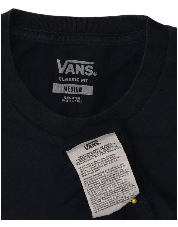 Tricou Vans Classic Fit pentru bărbați Top mediu din bumbac bleumarin