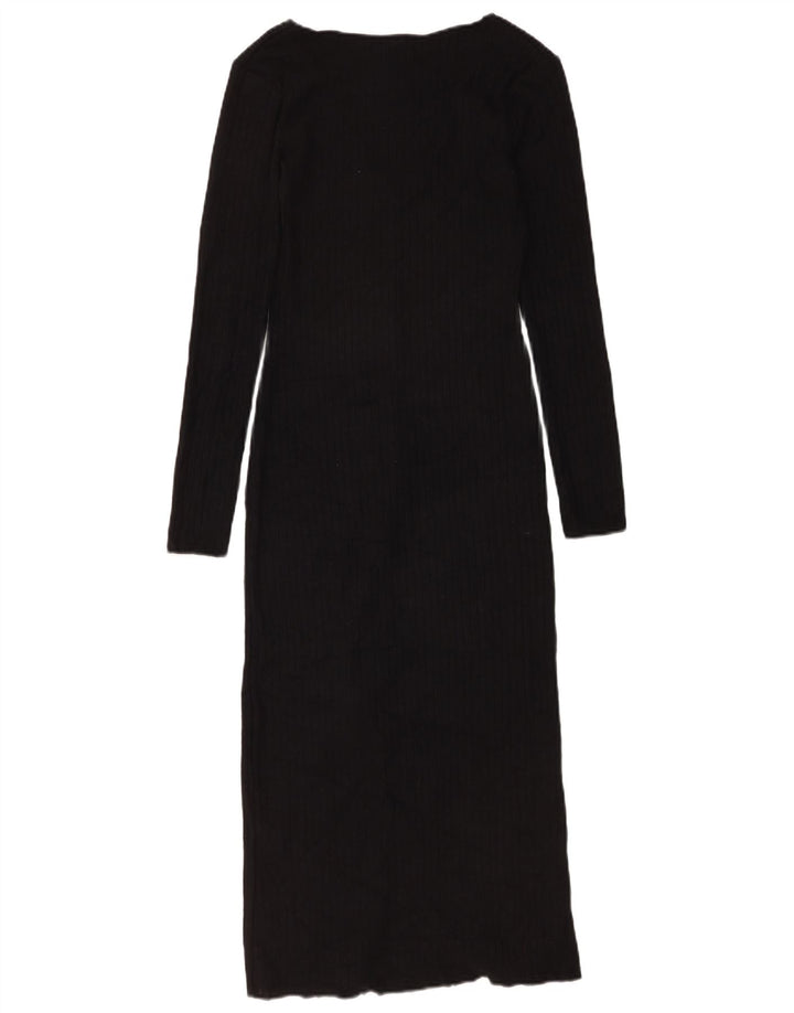 Rochie Pulover pentru Damă Zara UK 8 Mic Negru Viscoză