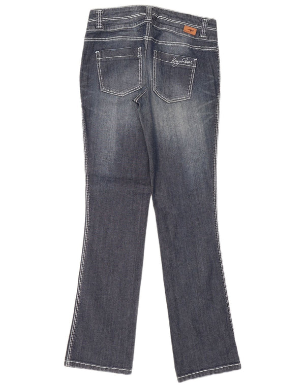 Kangaroos Blugi Bootcut pentru femei UK 12 Medium L30 L34 Bumbac bleumarin