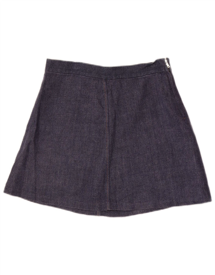 Fusta Mini Zara Femei Medium W28 Albastru