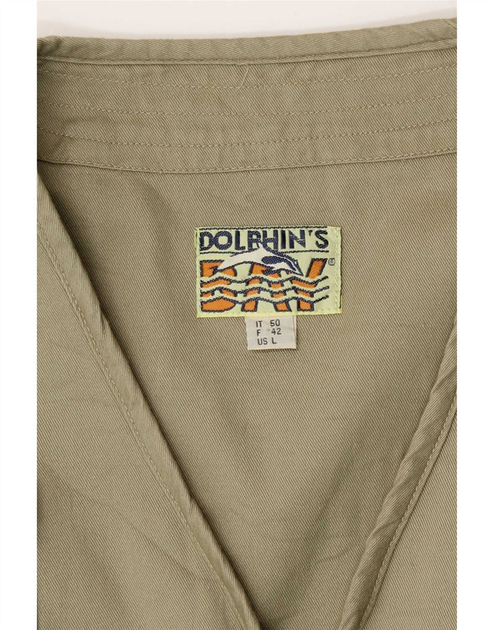 Gilet vintage pentru bărbați, IT 50, mare, kaki, bumbac