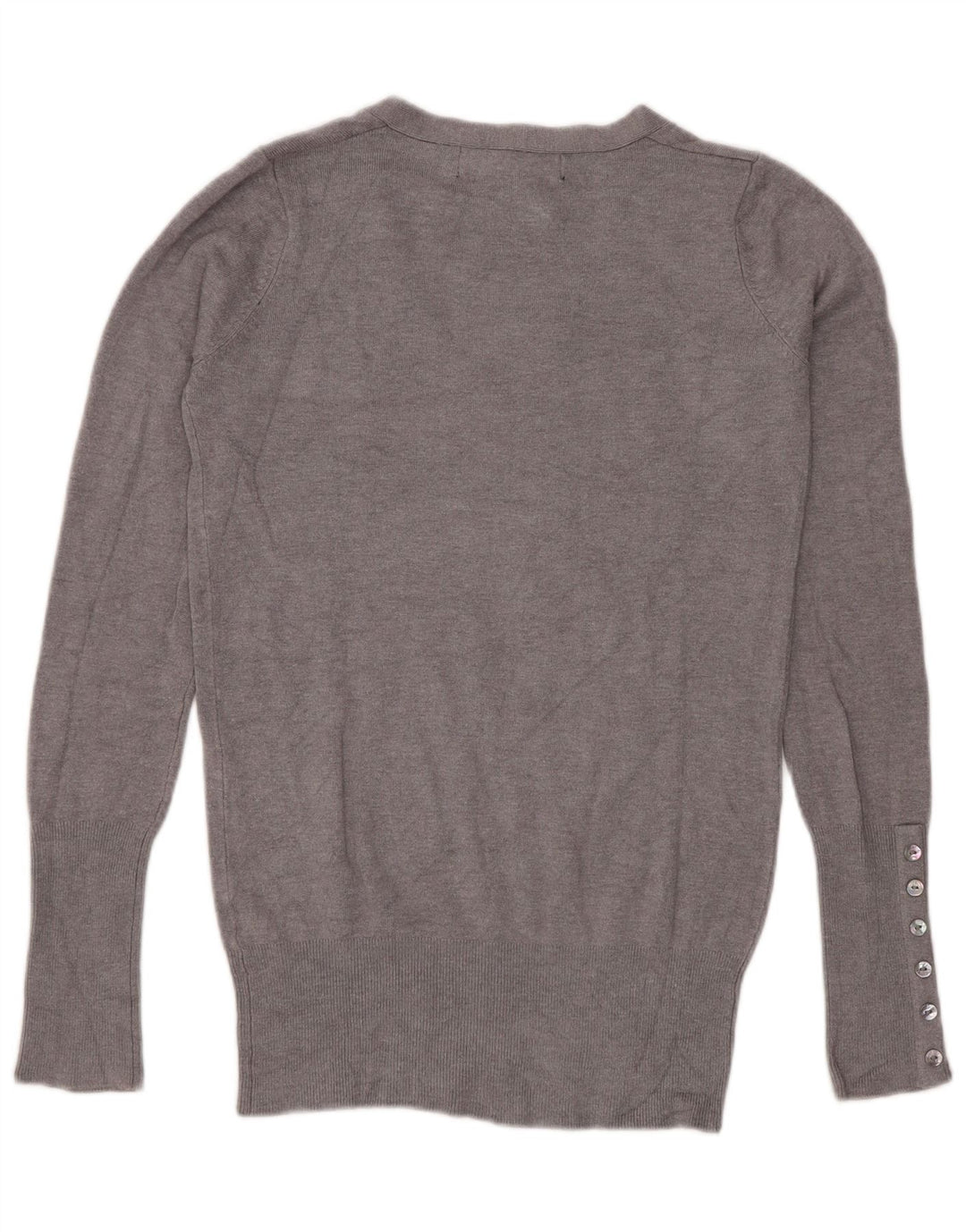 Pulover cu decolteu în V Zara pentru femei UK 10 mic gri
