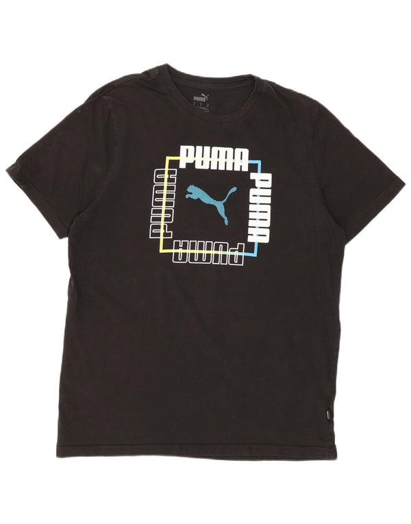 Tricou cu grafic Puma pentru femei Top UK 14 Medium Black Bumbac