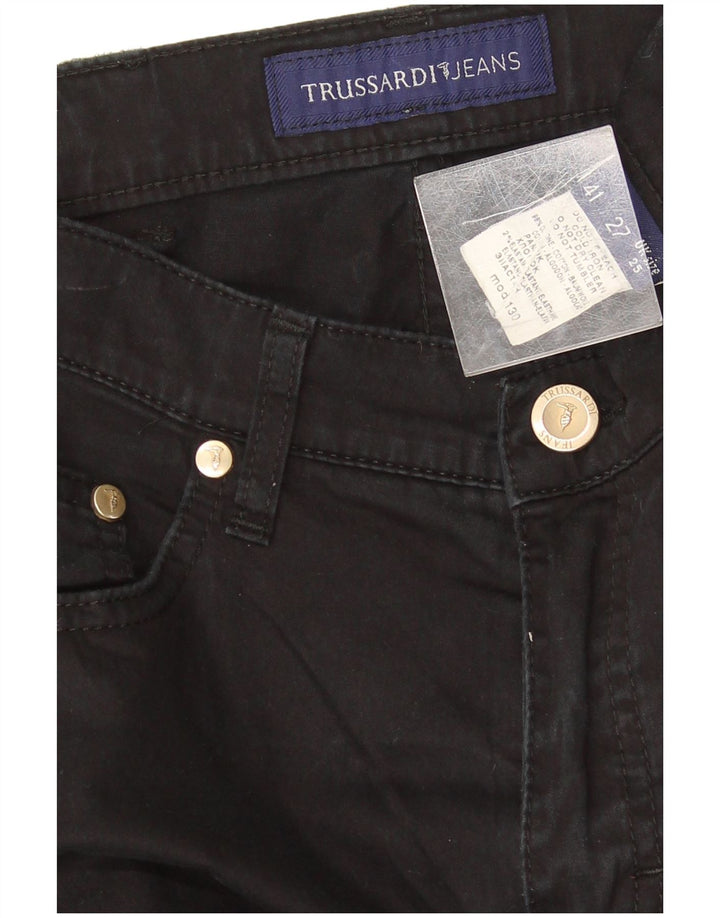 Trussardi Blugi drepte pentru bărbați W25 L32 bumbac negru
