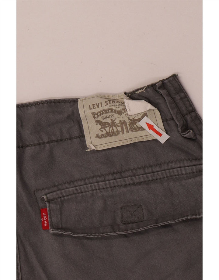 Pantaloni scurti cargo pentru băieți Levi's 13-14 ani W27 bumbac gri