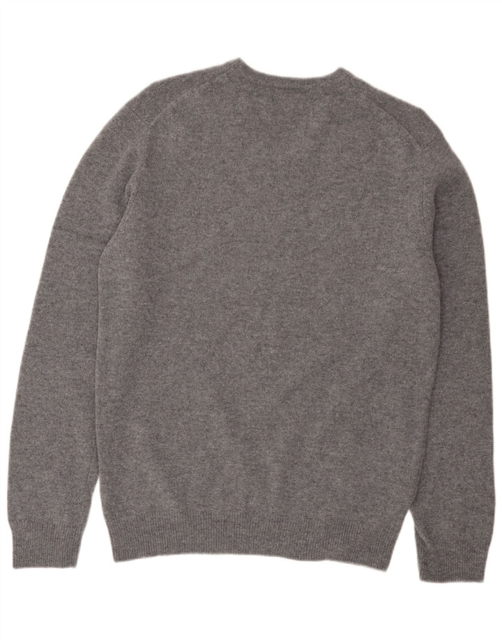 Pulover Giesswein pentru bărbați cu decolteu în V UK 44 XL Lână gri