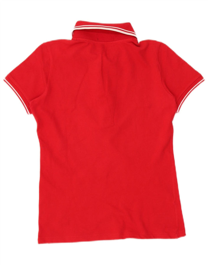Fred Perry Tricou Polo Femei UK 10 Bumbac Roșu Mic