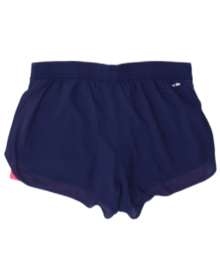 Pantaloni scurți sport Climalite Adidas pentru femei UK 10 Small Blue Poliester