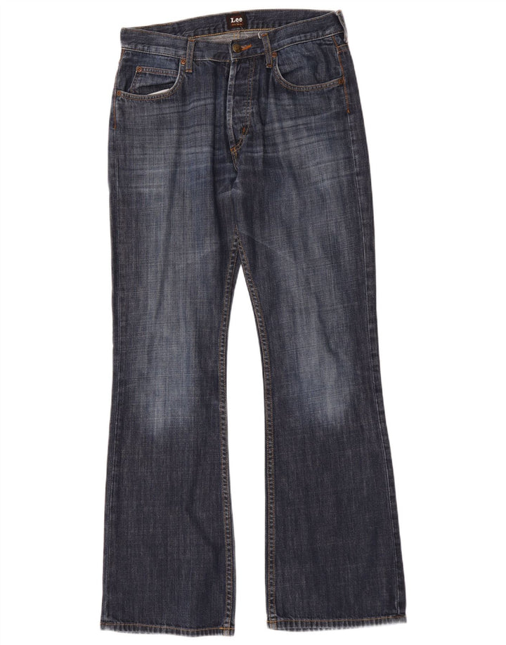Blugi pentru bărbați Lee Denver Bootcut W32 L34 Bumbac bleumarin