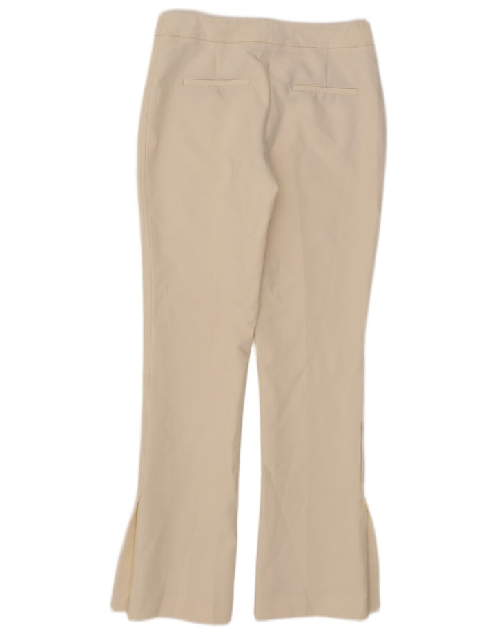 Pantaloni casual pentru femei Bootcut Zara Mediu L28 L32 Poliester alb