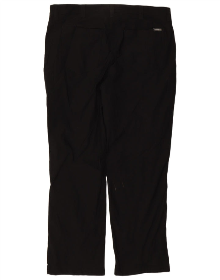 Pantaloni cargo drepti pentru bărbați EDDIE BAUER W38 L30 Nylon negru