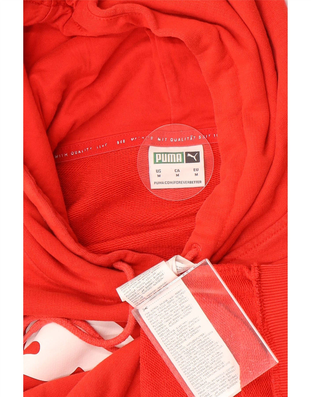 Pulover pentru bărbați Puma Graphic Hoodie, bumbac roșu mediu
