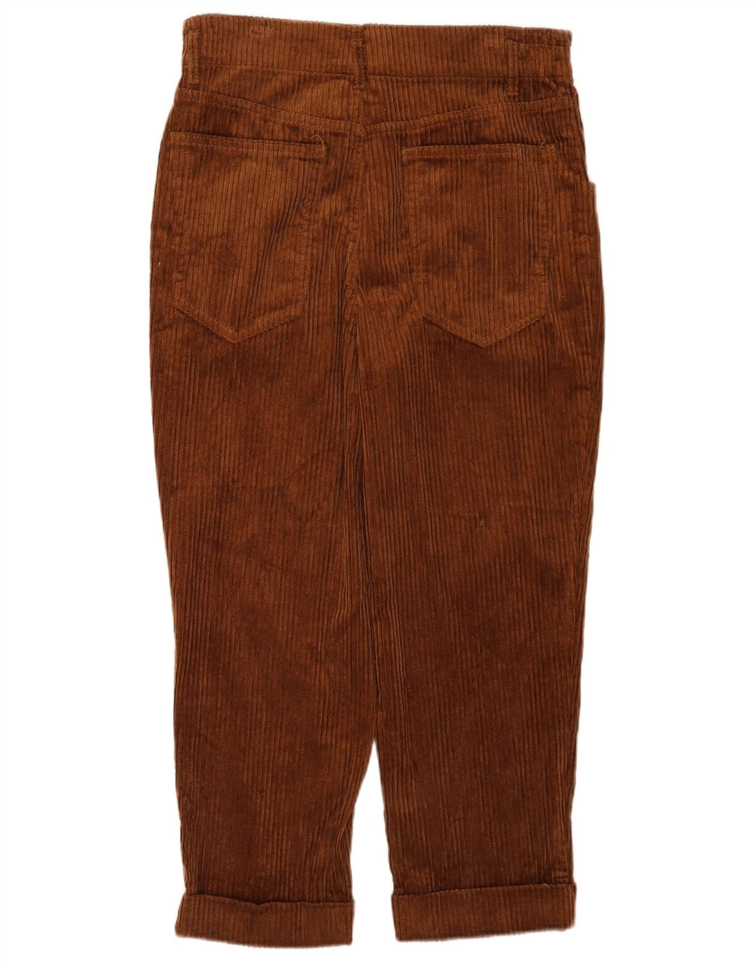 Pantaloni Crop din velur pentru femei Zara Mediu L28 L24 Maro