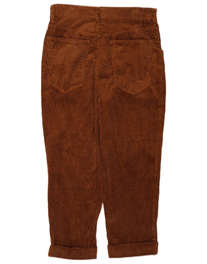 Pantaloni Crop din velur pentru femei Zara Mediu L28 L24 Maro