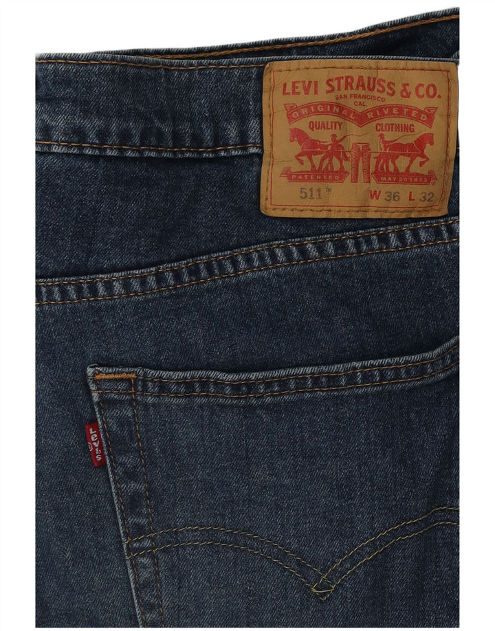 Blugi Levi's 511 Slim pentru bărbați W36 L32 Bumbac albastru