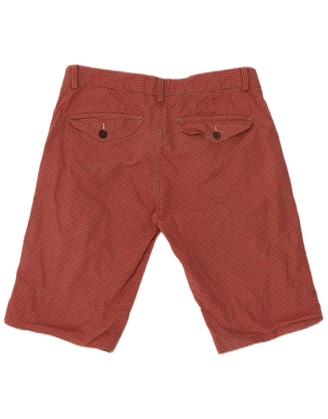 Pantaloni scurți chino pentru bărbați Zara EU 42 Large W32 Red Check Bumbac