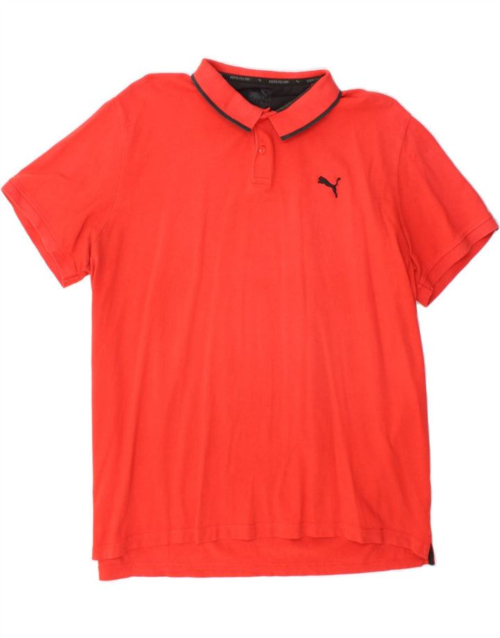 PUMA Mens Polo Shirt 2XL Red Vintage Puma and Second-Hand Puma from Messina Hembry 