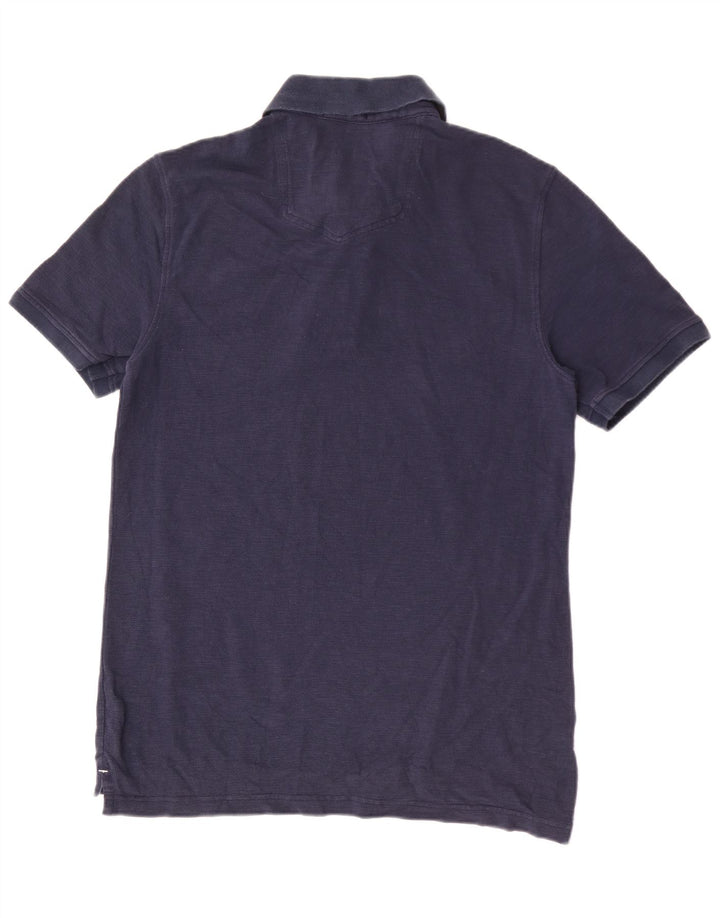 Tricou polo pentru bărbați Fat Face, bumbac mediu albastru bleumarin
