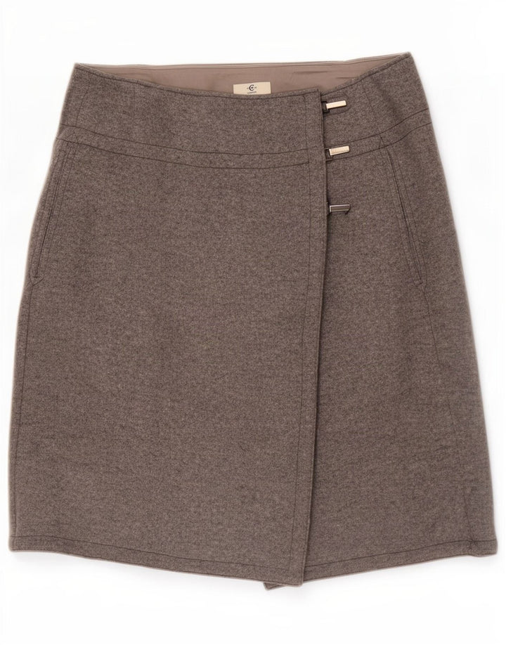 Cerruti 1881 Womens Wrap Skirt Large W32 Grey
