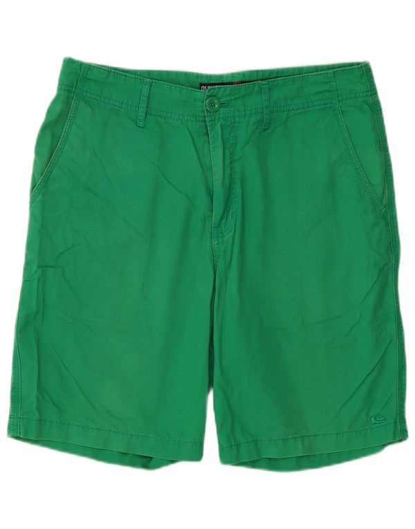 Pantaloni scurți chino pentru bărbați Quiksilver W32 bumbac verde mediu