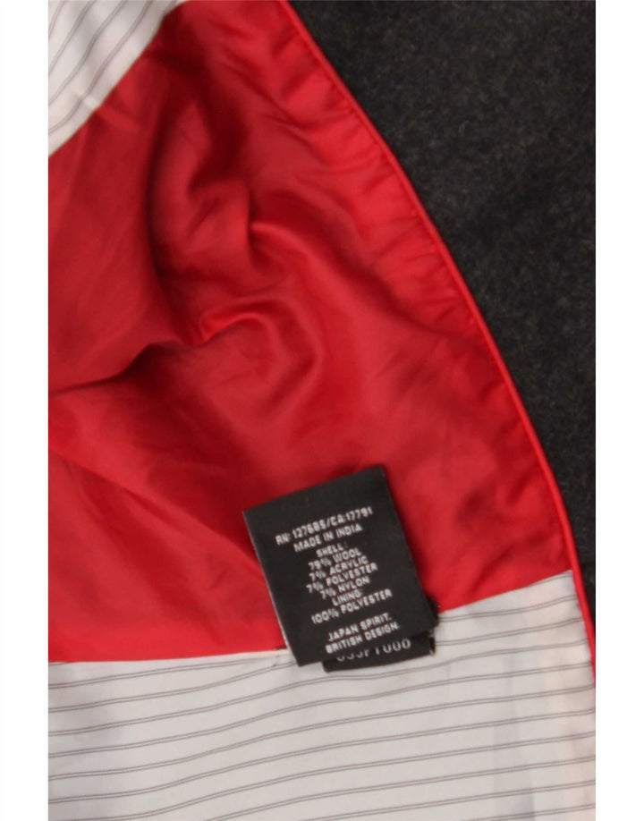 Superdry fete 2 butoane blazer cu glugă jachetă 11-12 ani mediu gri lână