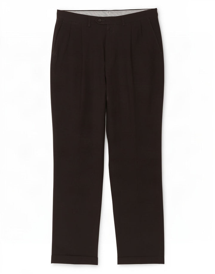 Pantaloni de costum pentru bărbați Marks & Spencer L36 L33 Poliester negru
