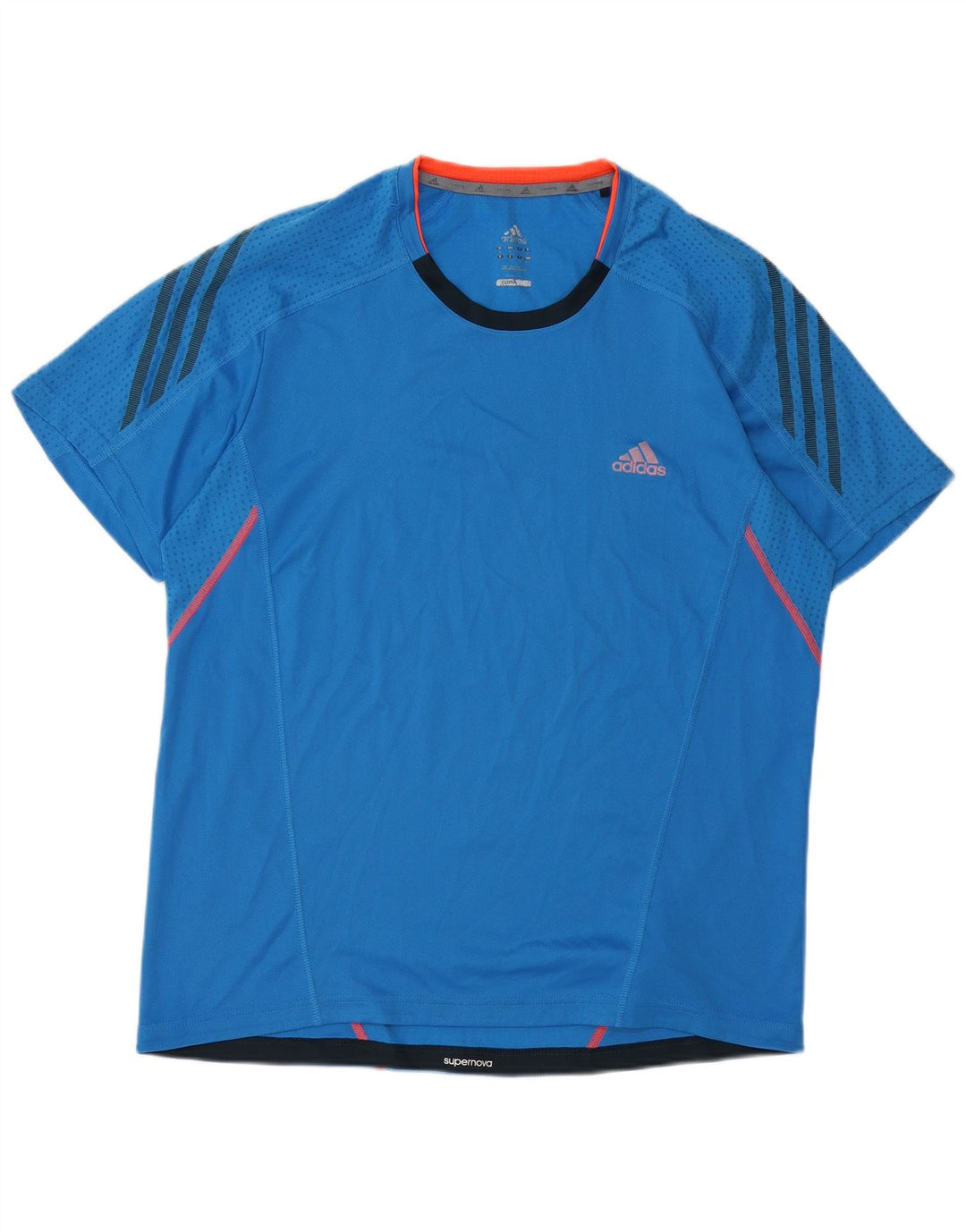 Tricou ADIDAS Climalite pentru bărbați Top mare din poliester albastru