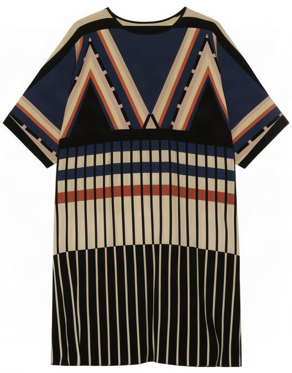 Warehouse Womens Shift Dress UK 10 Small Multicolored Dunge Viscose