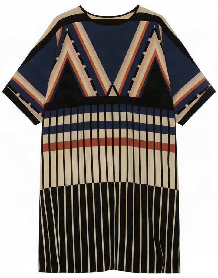 Warehouse Womens Shift Dress UK 10 Small Multicolored Dunge Viscose