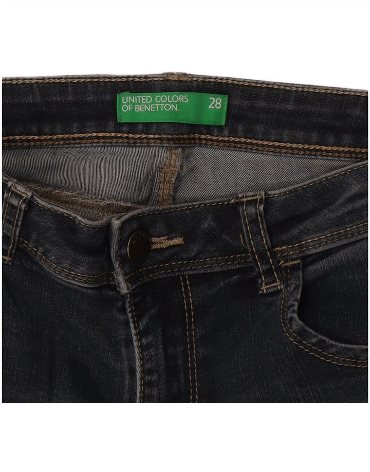 Jeans skinny pentru femei Benetton Bootcut W28 L32 Albastru